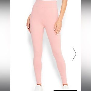 SEXY RUCHED BUM BOW PINK LEGGINGS BEBE